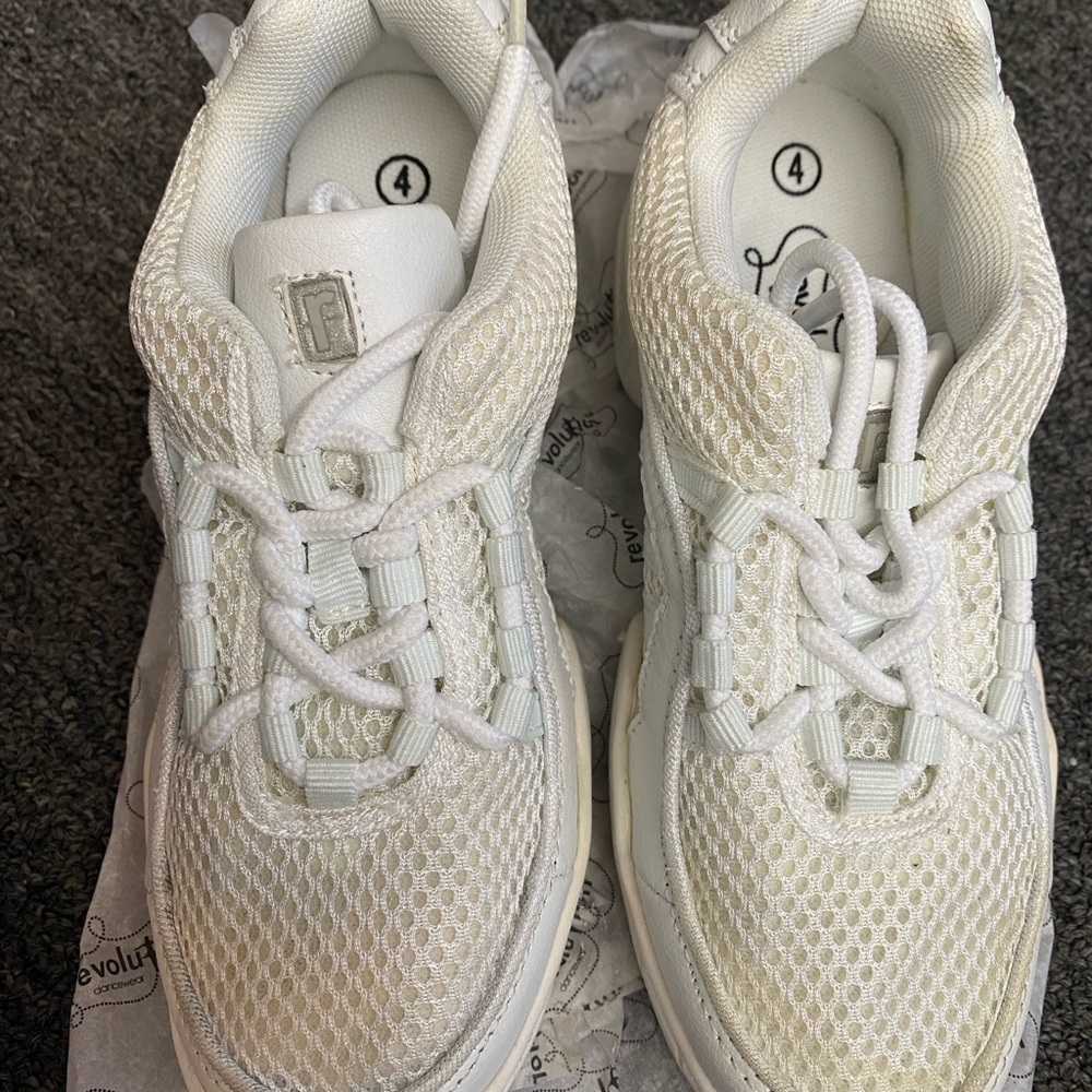 Revolution Kids' Cream Mesh Sneakers